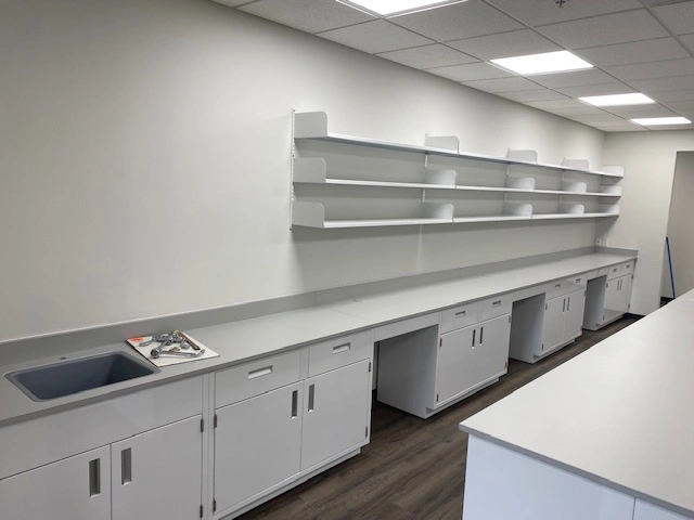 Fixture - Lab cabinet shelving and storage