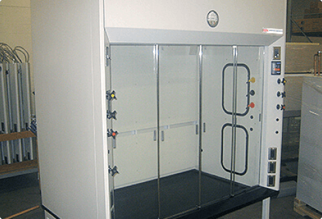 Custom Low Bench Fume Hoods from PSA Laboratory Furniture